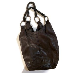 MIU MIU leather bag dark purple with dustbag